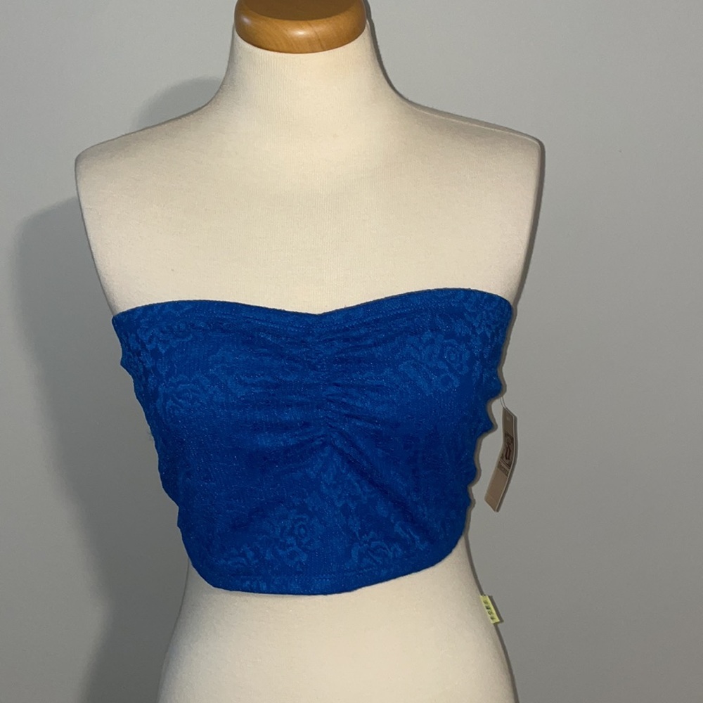 NWT blue lace bandeau!